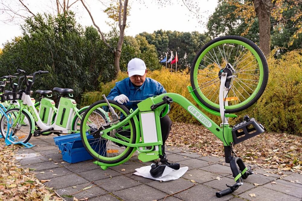 常州萬余輛共享助力車入冬“保養(yǎng)”