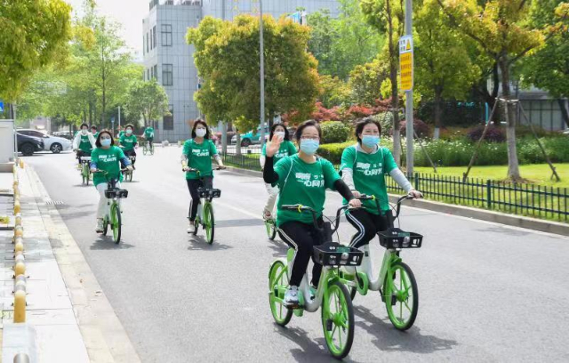 綠色騎行 文明出行 三井街道開展“五四”青年節騎行活動2